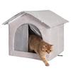 Кошачий домик для улицы Большой Водонепроницаемая кровать Уличный кошачий домик Зимнее укрытие для холодной погоды Котенок Щенок Маленький Средний Собака Питомец