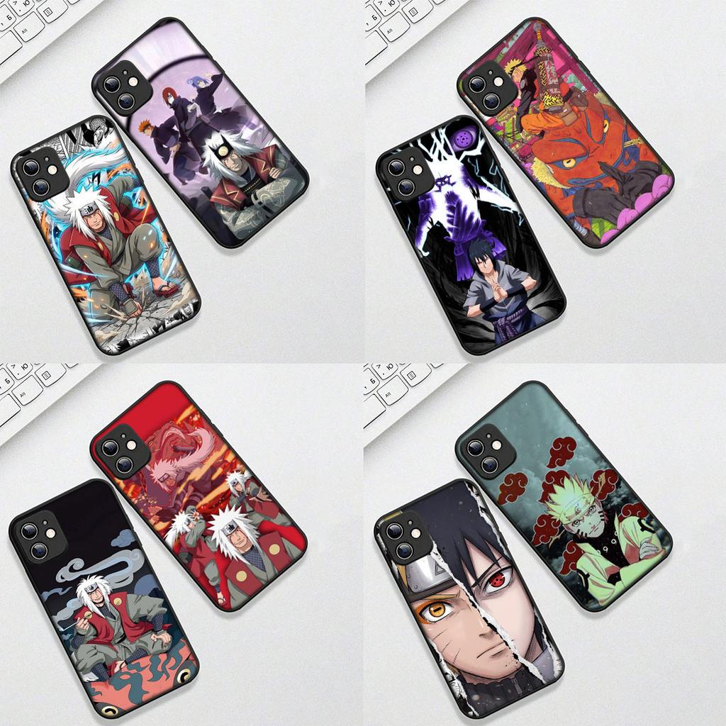Casing for Apple iPhone 16 14 15 Plus 11 Pro Max 16E ProMax + 16Plus 15+ 14+ Phone Cover Soft Case Jiraiya Narutos Uchiha Sasuke