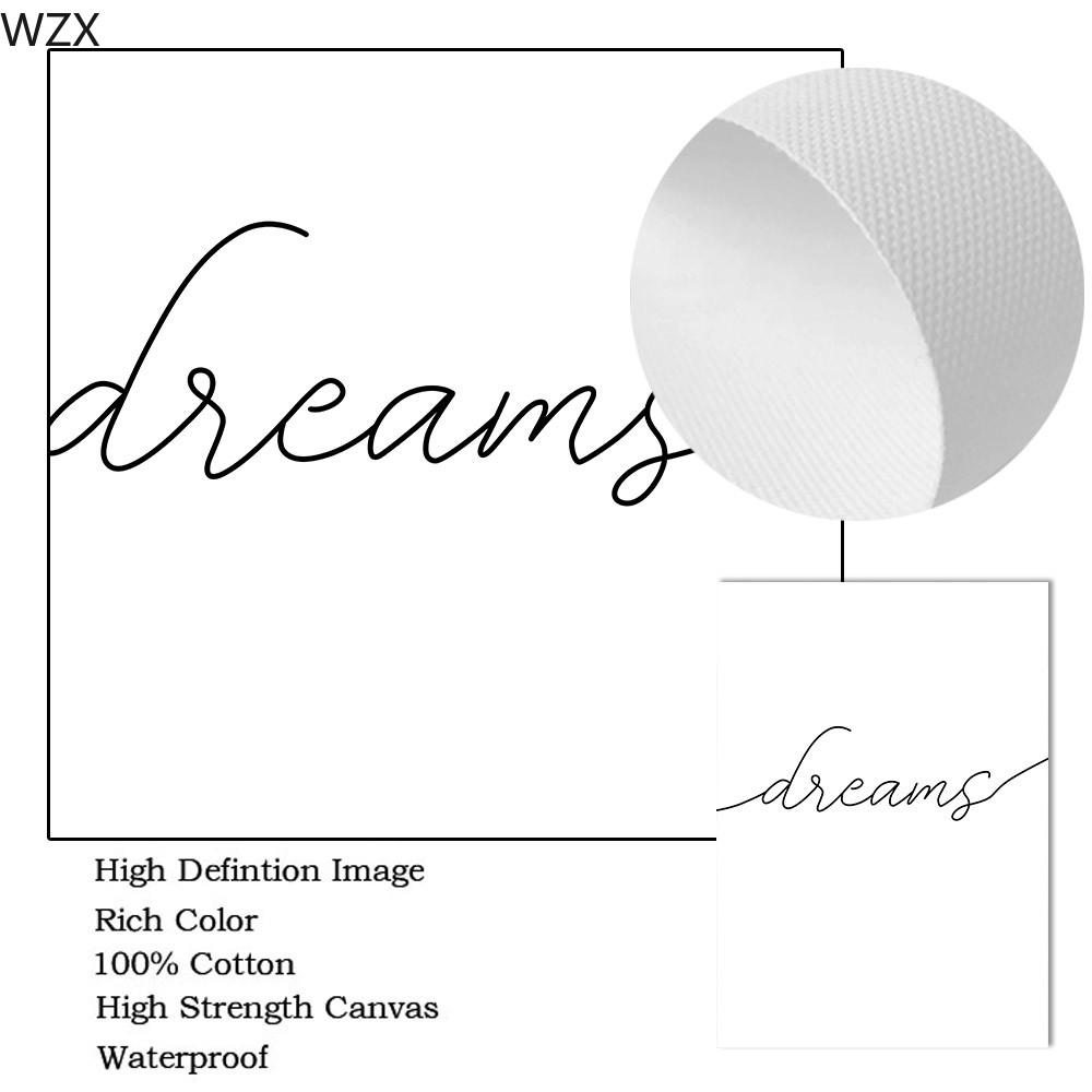 Черно-белый принт с цитатами «Сладких снов», настенное искусство для детской, холст, постер, минималистичная живопись с линиями и сердцем, домашний декор, настенные картины
