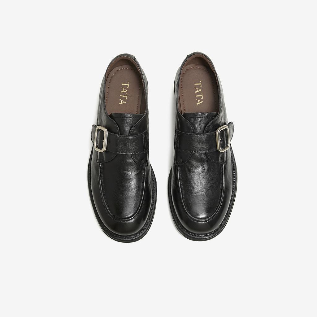 TATA/He She 2026 Spring Shopping Mall Same Style Fashion Leisure Versatile Le Fu Shoes