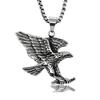 Titanium Steel Eagle Pendant Necklace - Retro Distressed Men's Accessory