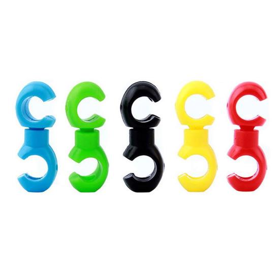 Yousheng 10Pcs Bike Cable S Style Clip Universal MTB Road Mountain Bicycle Shift Brake Cable Clamp Buckle Housing Hose Guide Clasp Bike Accessories