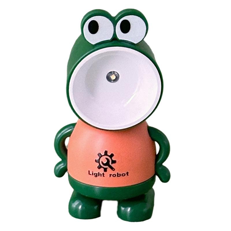 LED Mini Night Light Cute Frog Foldable Desk Lamps Desktop Ornament Book Light Kids Room Bedside Bedroom Decor Holiday Gifts
