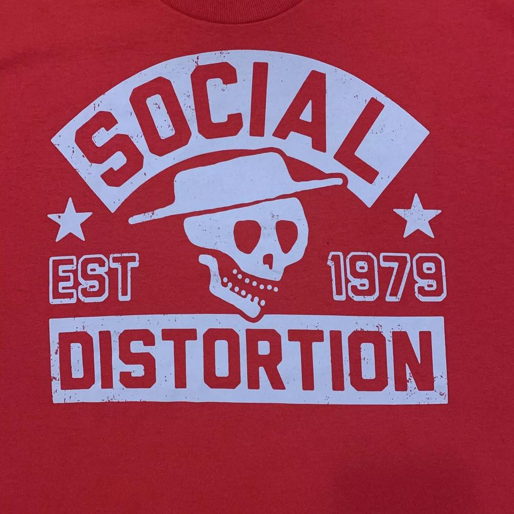 Футболка Punk Rock Band Social Distortion Красный Череп Размер S-5XL Унисекс
