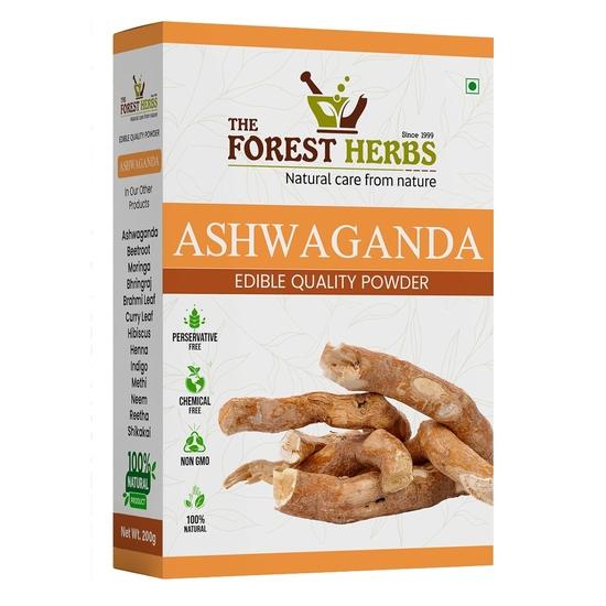 The Forest Herbs Natural Care From Nature Ashwagandha Root Powder (200 Grams) | Ashwagandha Podi/Amukkara Kizhangu/Asvagandha Churna
