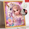 Disney princess pearl painting handmade diy pearl art painting simple living room hanging painting decoration