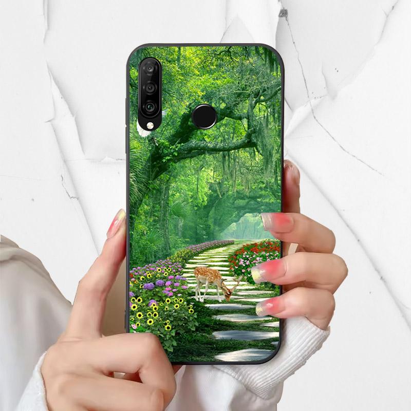 Чехол для телефона Huawei P30 Lite Силиконовый чехол MAR-LX1A Модный Расписной Ударопрочный Мягкий Fundas Для Huawei Nova 4e Чехол P30Lite