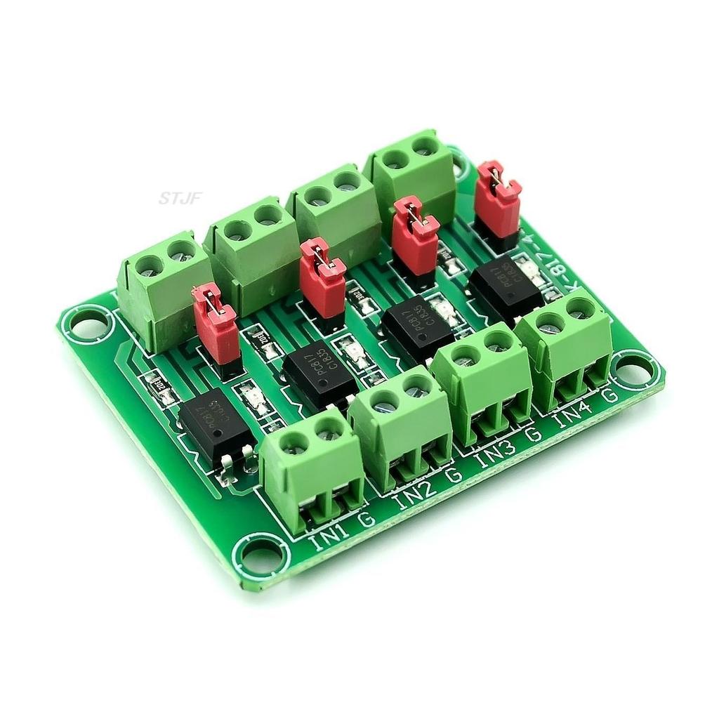 2 4 8 Channel PC817 Optocoupler Isolation Board Voltage Converter Adapter Module 3.6-30V Driver Photoelectric Isolated Module