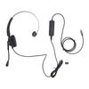 Telephone Headset with Noise Cancelling Microphone Single Ear Support USB C To USB 3.5mm Connector