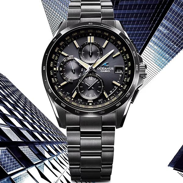 Casio Мужские часы OCEANUS OCW-T2600JB-1AJF [OCEANUS Classic Line All BlackDLC] Круглые часы Черный титан