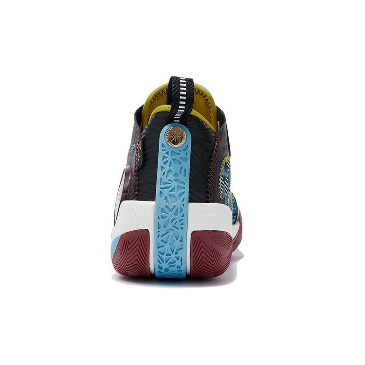 Кроссовки для баскетбола Li Ning Phantom 3, удобные, повседневные, амортизирующие, противоскользящие, износостойкие, средней высоты, мужские, черные, белые, синие, ABPS011-3