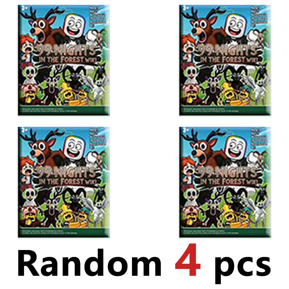 24 шт. 99 Ночей в Лесу Фигурки Животных Сова Олень Коза Модель Игрушка Кукла Хоррор Игры Фигурки Подарок для Детей