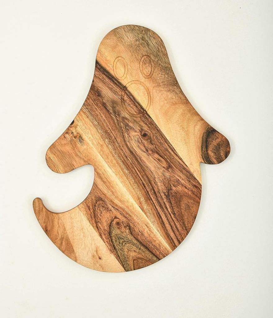 Organic Acacia Wood Cutting Board for Kitchen Chopping and Butcher Block Cheese, Vegetables, Fruit and Salad, 14 X 10 Inch, Ghost Board