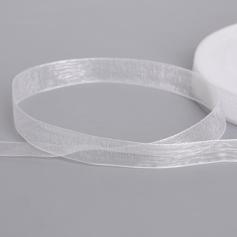 Лента из органзы прозрачная для DIY, 12 мм, 50 м