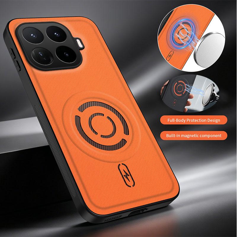 Для Xiaomi 17T Pro 15T Pro 17T 15T Высококачественный тканевый чехол для телефона с магнитной беспроводной зарядкой