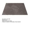 Door Mat Removes Dirt Recycled Anti-Slip Base Cuttable Geometric Pattern Indoor/Outdoor Use Entrance Rug for Kitchen Garage