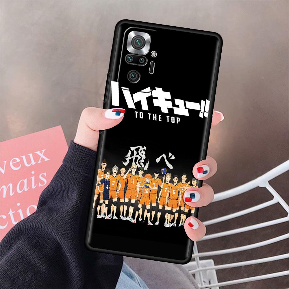 Мягкий чехол для телефона Xiaomi Redmi Note 10 9 11 Pro 10S 9S K40 8 9A 9C 9T 7 10C 8T, силиконовый чехол Haikyu!! Аниме Shell Capa