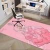 Fairy Tale, Magic Wand Pattern Polyester Office Carpet Chair Mats, Home Decor Dormitory Floor Protec