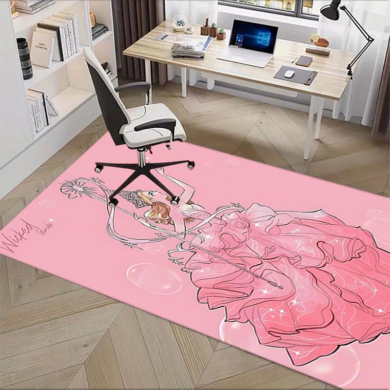 Fairy Tale, Magic Wand Pattern Polyester Office Carpet Chair Mats, Home Decor Dormitory Floor Protec