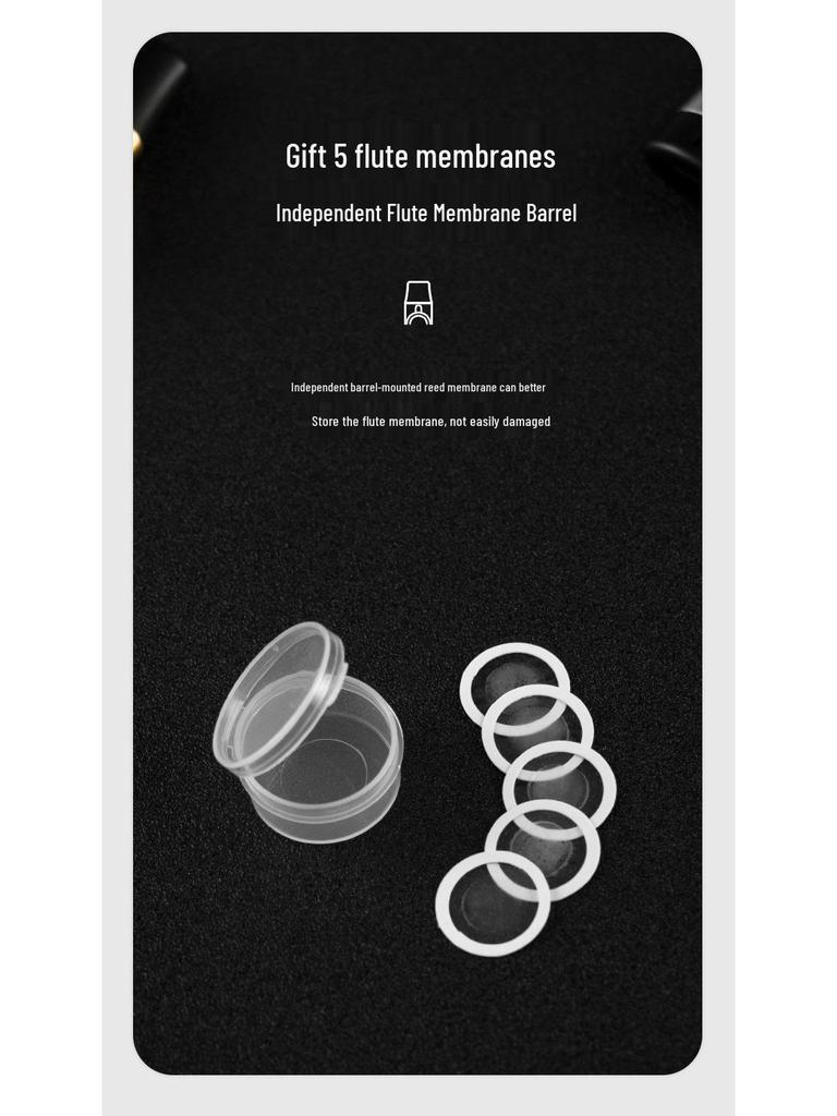 Professional Metal Kazoo Flute for Beginners - Easy Guitar Accompaniment & Unique Niche Instrument