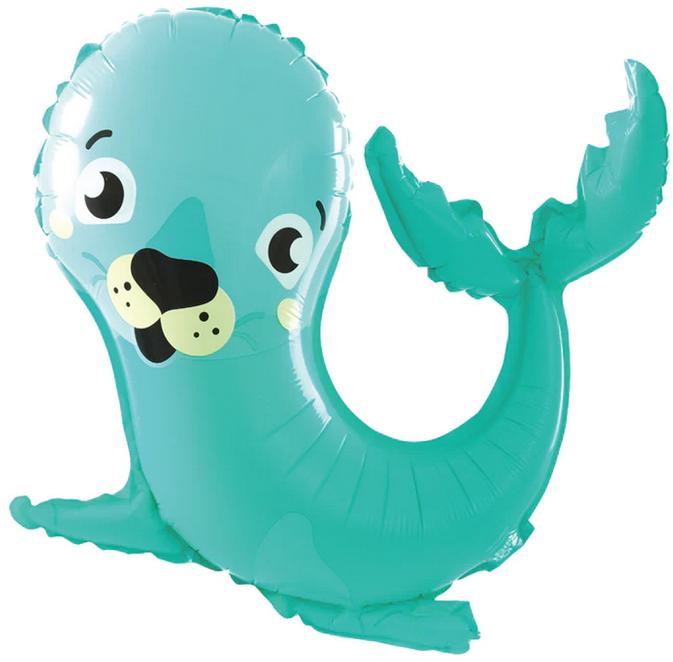 Balon Foliowy Foka Foczka Ocean Urodziny 45X63Cm