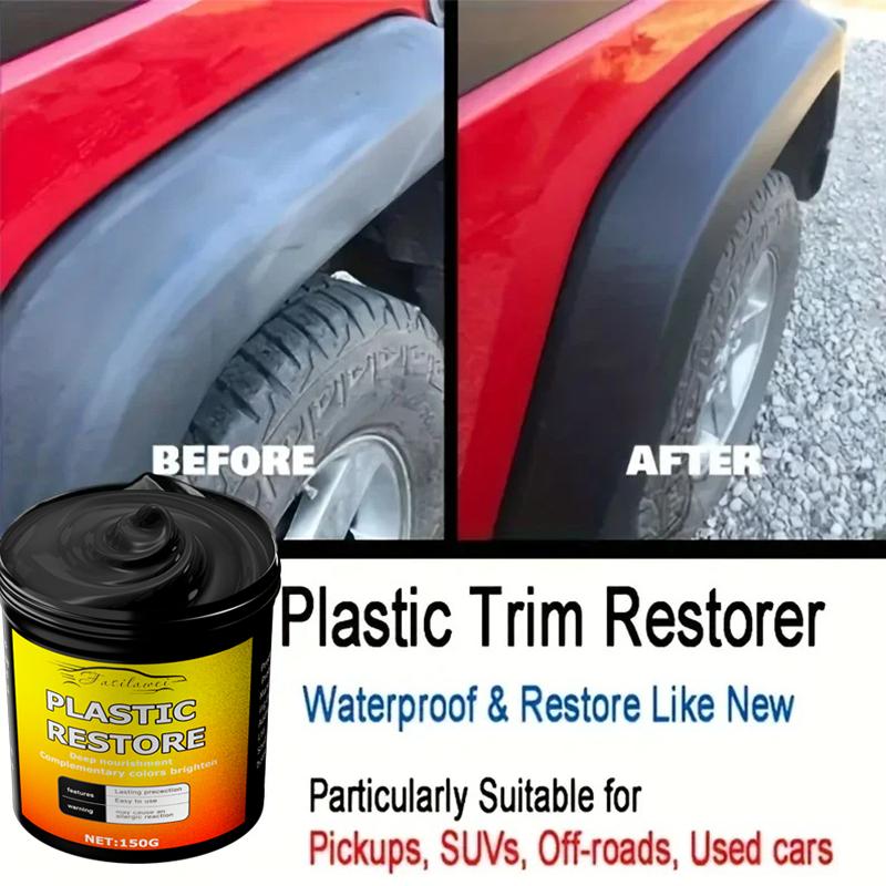 Car Bumper Repair Paste - restores artificial leather with plastic, enhances black effect, car polishing with refurb coating