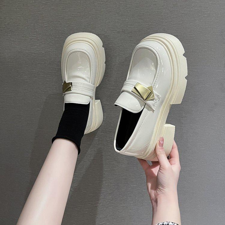 Черные модные и удобные туфли в британском стиле с толстой подошвой, женские осенние туфли в стиле ретро со стременами Lefou, туфли Мэри Джейн