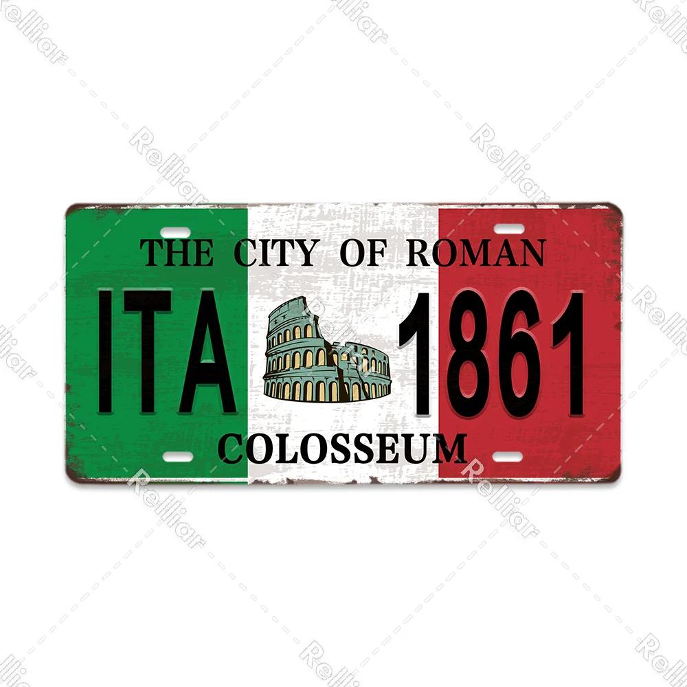 Город Вашего Места Металлическая Жестяная Табличка Винтажная Городская Табличка Декор для Бара, Стены, Париж Нью-Йорк Берлин Подарочный Постер Разные Регионы