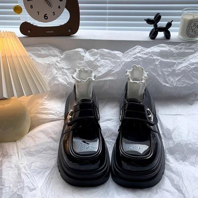 Лоферы с юбкой вокруг головы, туфли-одинарки для формы jk, ретро британская платформа, маленькие кожаные туфли женские 2025 новые