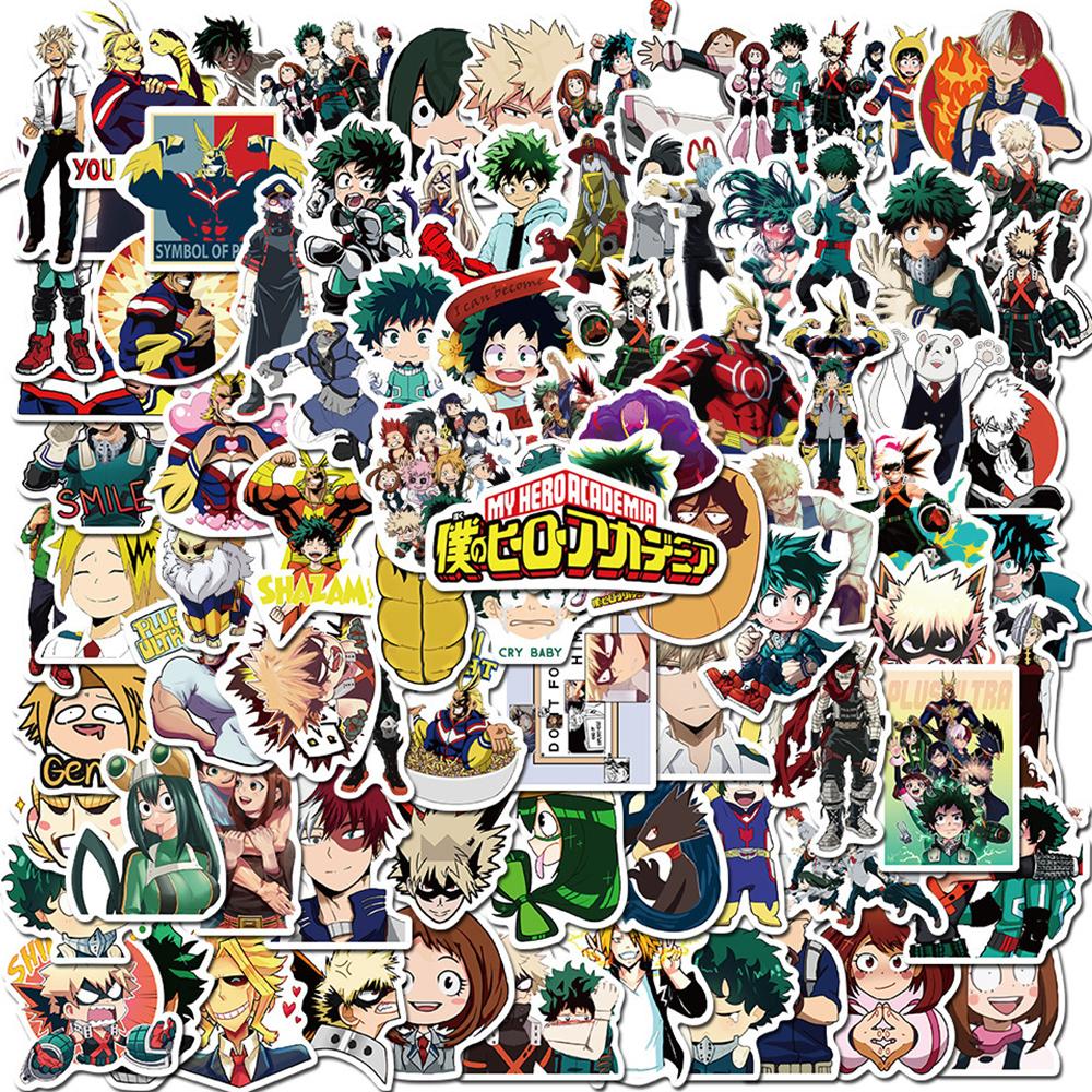 10/30/50/100 шт. Мультяшные наклейки My Hero Academia Graffiti Деку Аниме Наклейки для ноутбука, телефона, скейтборда Крутой Мидория Изуку Наклейка
