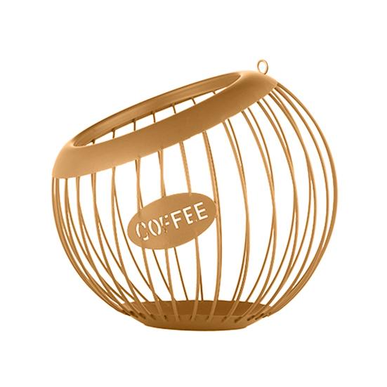 Корзина для хранения кофейных капсул, органайзер, большая вместимость, многоцелевой, универсальный, органайзер для кофейных капсул, металлический контейнер для хранения кофейных капсул