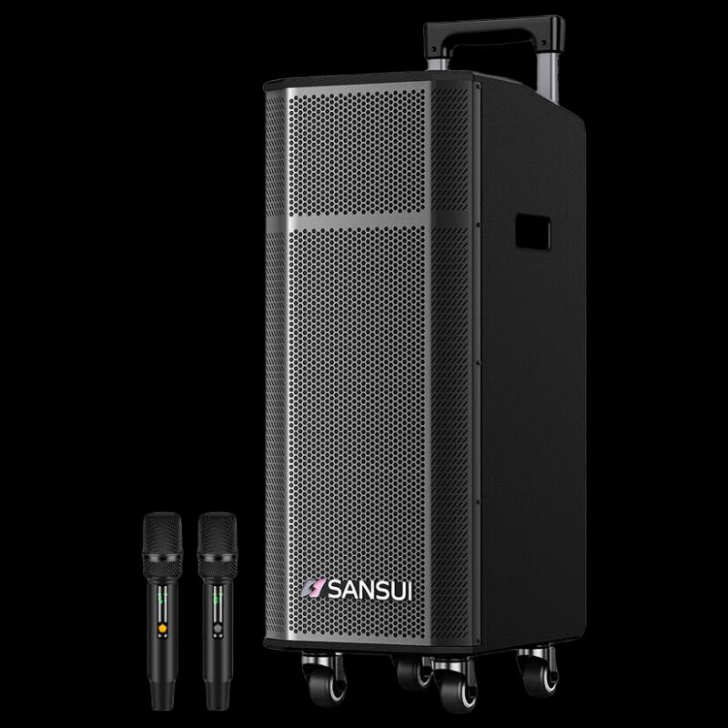 SANSUI G26 Портативная уличная PA-колонка с беспроводным микрофоном, штекер CN (адаптер в комплекте) (Китайская версия)