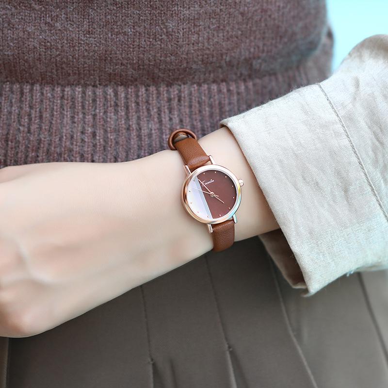 Female Student's Watch Retro Simple Literary and Artistic Compact Small Dial Waterproof Temperament Quartz Watch Ladies Watch