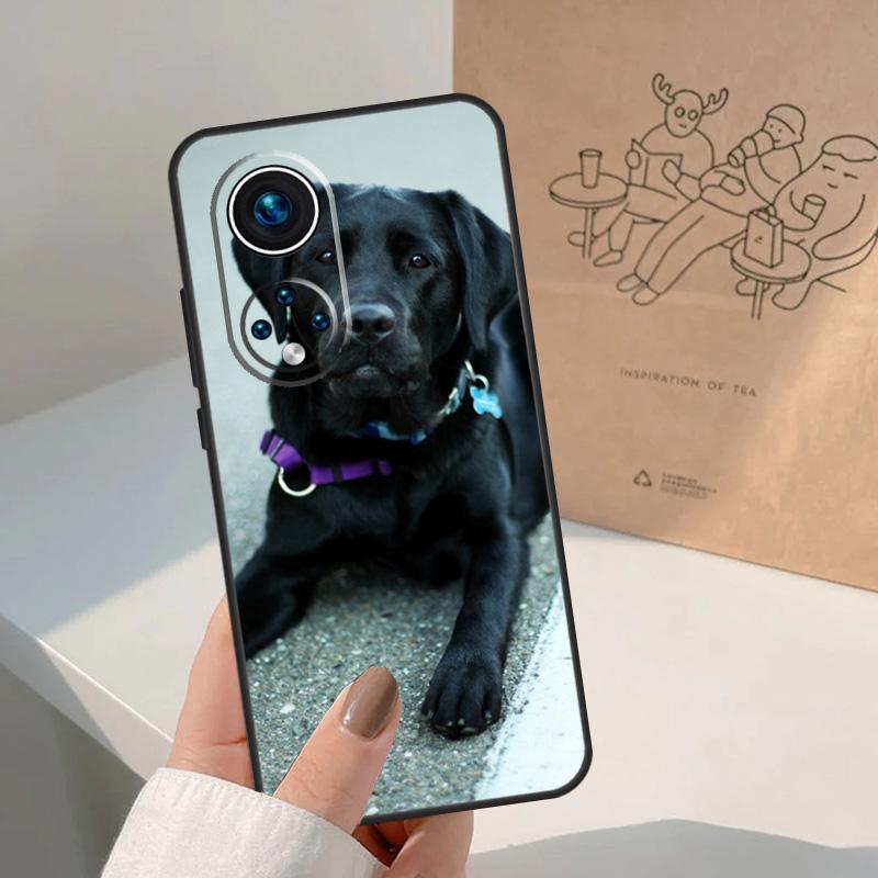 Черный лабрадор-ретривер Животное Собака Для Honor Magic 8 5 6 7 Pro Чехол Для Honor 400 200 Lite 50 70 90 X8c X8b X9a X9b X9c X9d Win