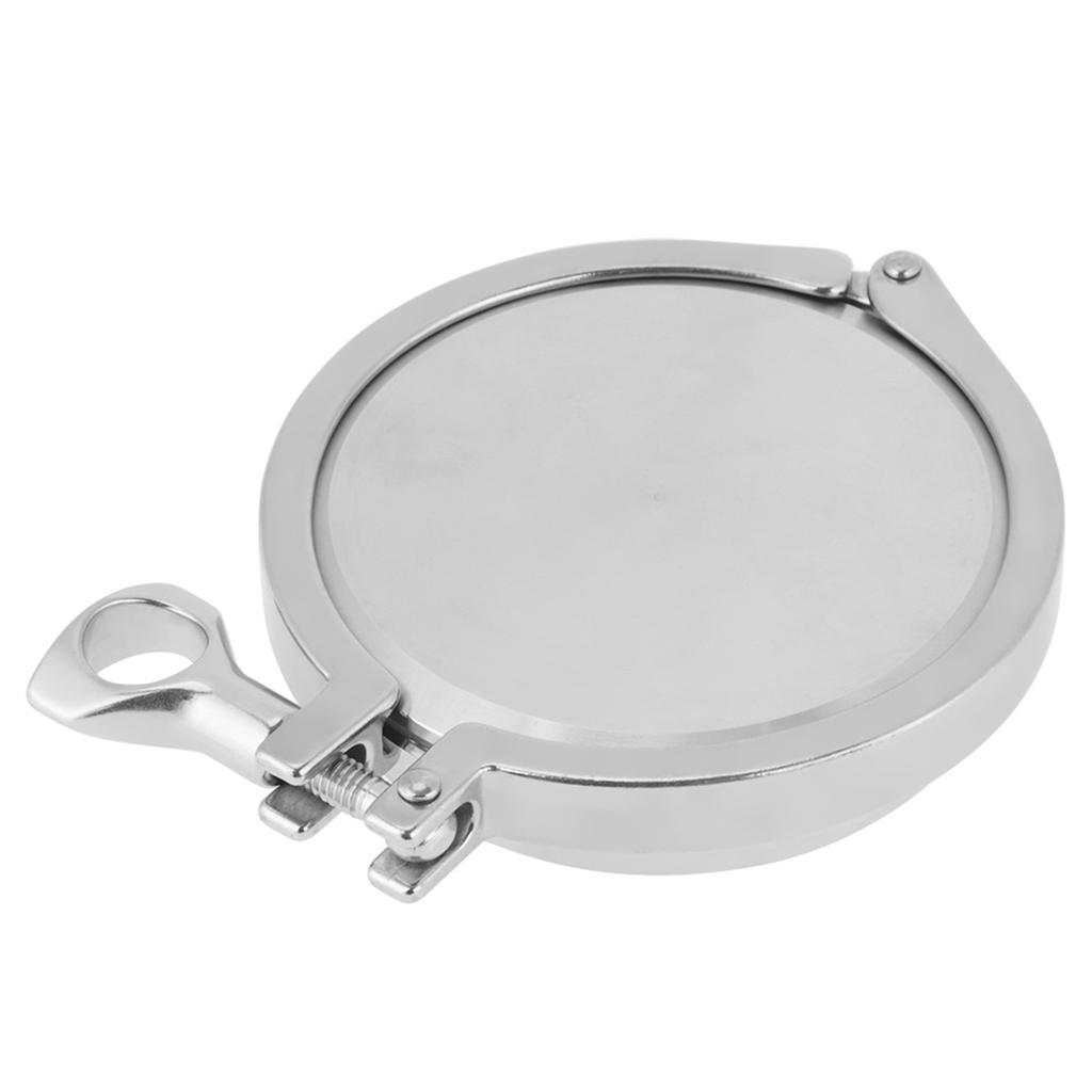 1 Set Stainless Steel Sanitary Pipe Fittings 102mm 4" End Cap Weld Ferrule Clamp Gasket