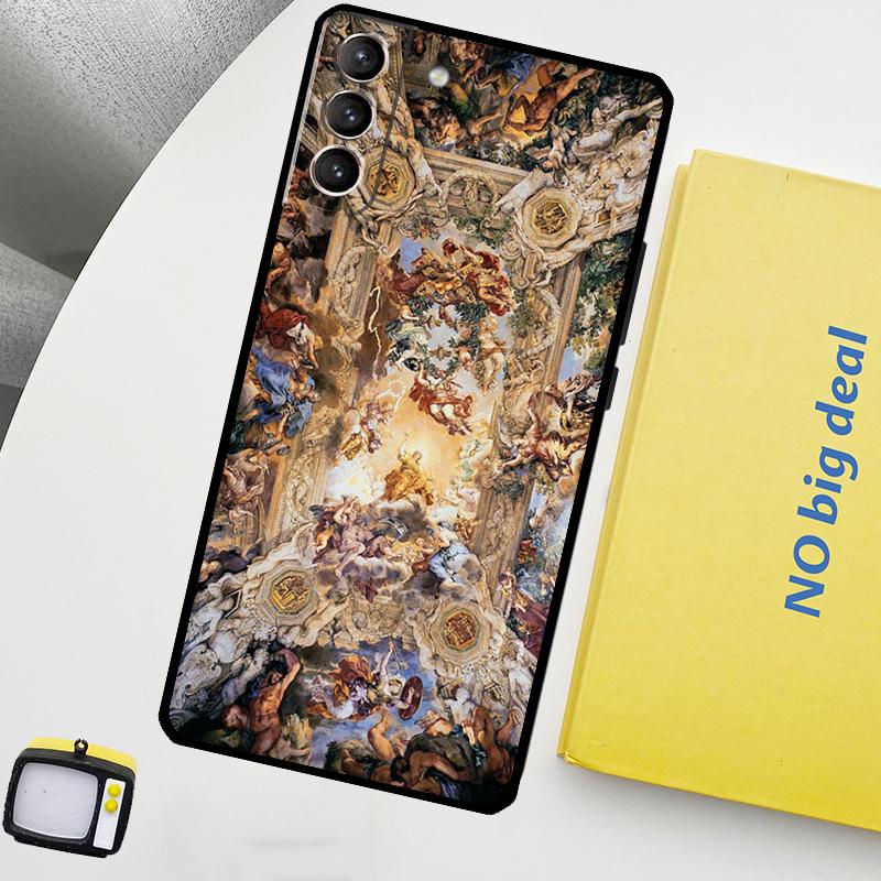 Чехол для телефона с рисунком Микеланджело для Samsung Galaxy S25 Ultra S20 S21 S22 S23 Plus S24 Ultra S9 S10 S25 FE