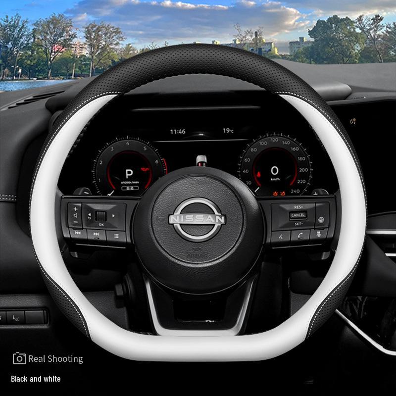 Ультратонкий нескользящий чехол на руль для 2024 Nissan Land Cruiser, улучшение интерьера