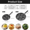 4/7 Cups Pancakes Frying Pans Breakfast Egg Pan Durable Non-stick Pan Holes Cooking Egg Ham Pans Pancak Maker Pan Cookware