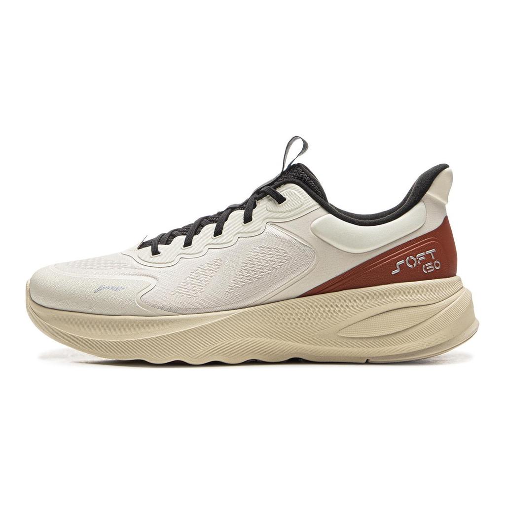 Li Ning Soft Go 2 V4 Амортизация Скользкая Устойчивость к истиранию Легкие Низкие Повседневная обувь Мужская Серо-коричневый AGLV063-2