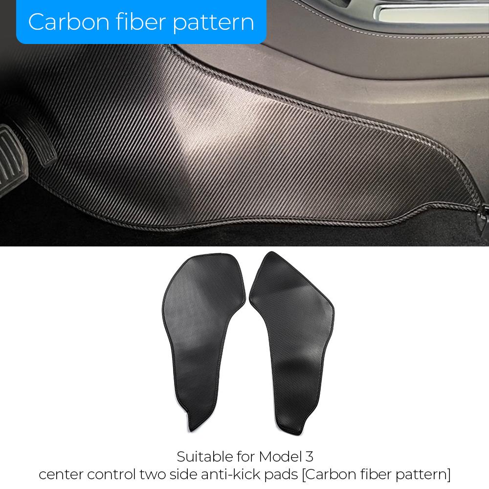 Автомобильные аксессуары противоударный коврик 2 шт для Tesla Model 3 центральный пульт управления боковой защитный коврик для ног