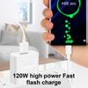 Адаптер кабеля USB Type C QC3.0 120 Вт 6 А Быстрая зарядка Зарядное устройство USB C Кабель для передачи данных Кабель Super Charge для S22