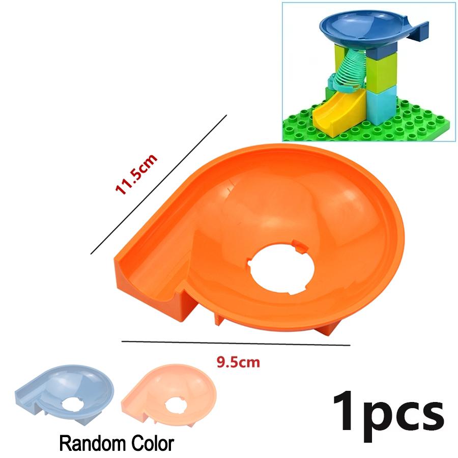 Большой размер слайд гоночный трек мяч кирпич крупный строительный блок воронка слайд лабиринт аксессуары детские игрушки совместимые Duploes