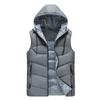 Толстая двусторонняя безрукавка унисекс, зимний жилет, теплая мужская повседневная спортивная куртка