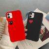 Модный силиконовый чехол с сердечком для iPhone 6 6s 7 8 Plus X XR XS MAX 5, мягкий чехол для iPhone 13 12 11 Pro Max, чехол для пары