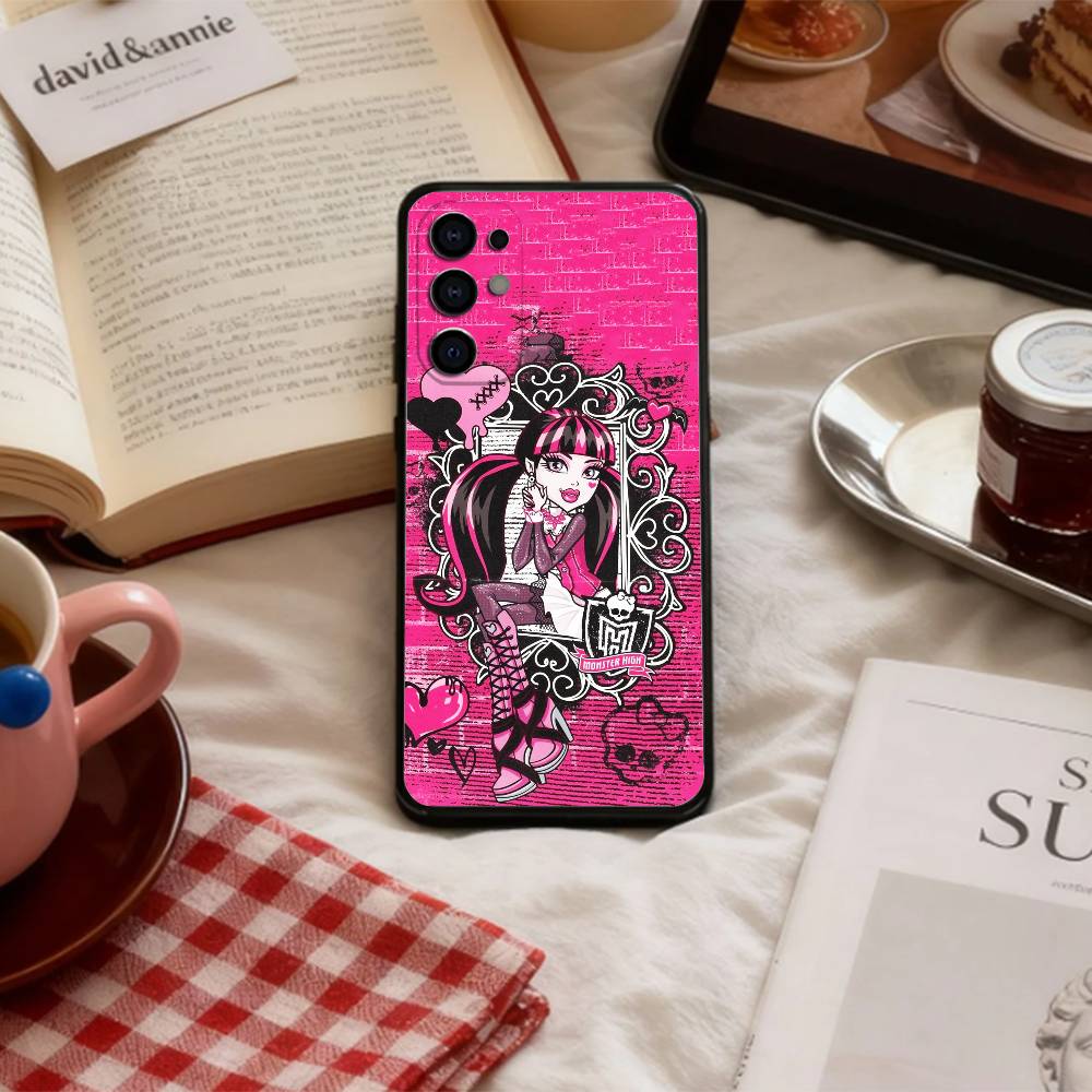 Комедия М-Монстры Мультфильм H-ВысокийS Чехол для телефона для Samsung S 25,24,23,22,30,21,10,9,Ultra,Plus,Lite,FE,4,5 G Мягкий черный чехол