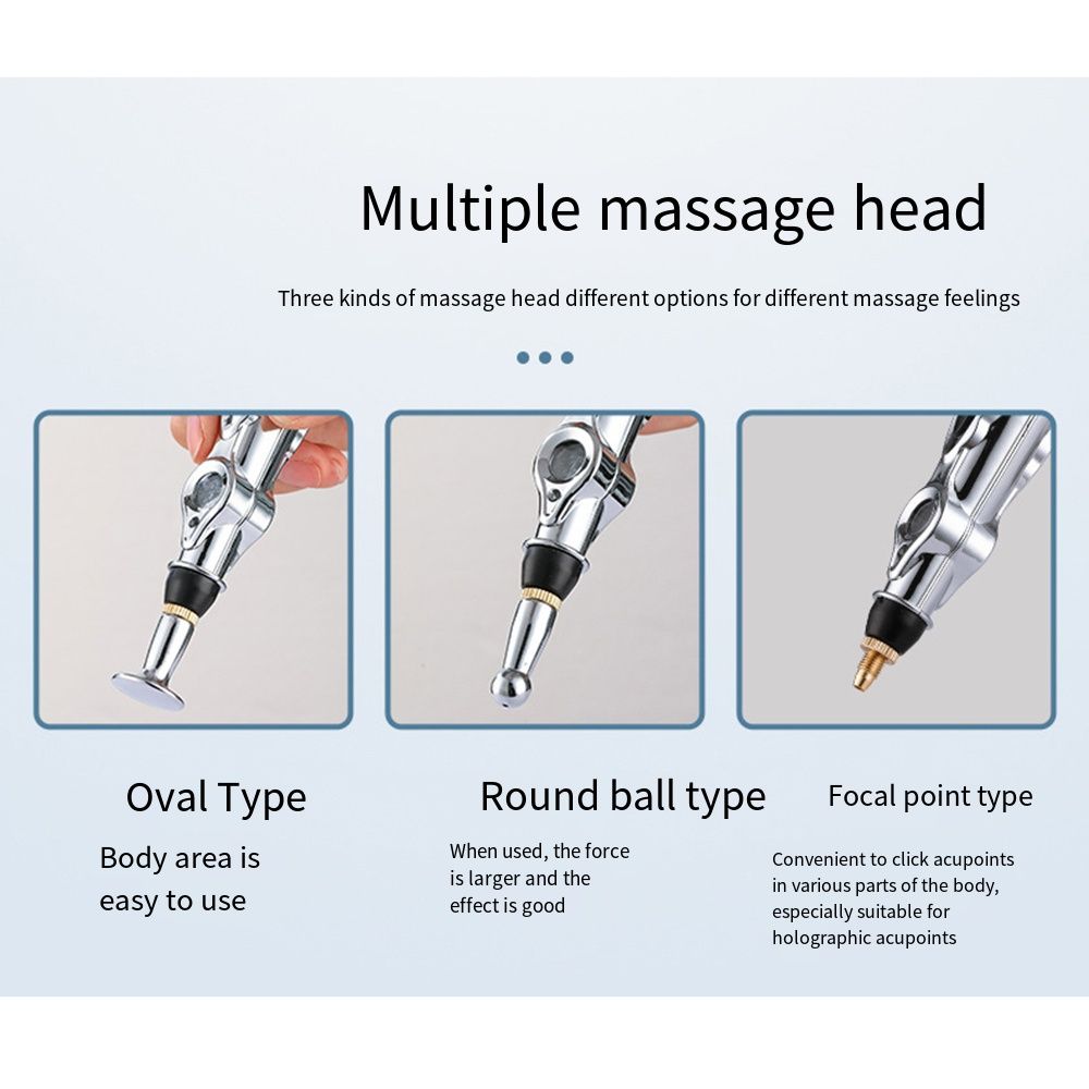 Safe Acupuncture Point Pen Acupuncture Meridian Pen Press Tool Electric Massage Pen Neck