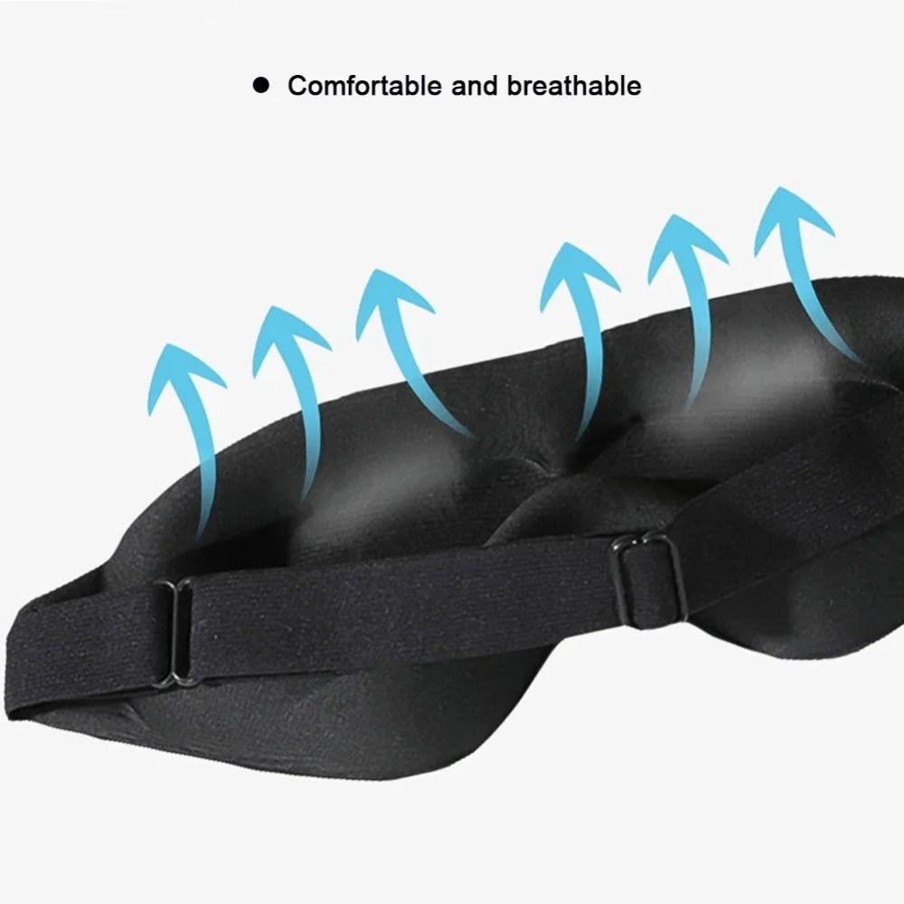 Deep Contoured 3D Sleep Eye Shade 3D Blindfold Eyepatch Eye Cover Side Sleepers