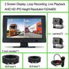DVR 2 Channel Monitor Black Box 7" Screen AHD With Digital Video Recorder For RV Car Truck Bus Front Rear Reverse Backup Camera