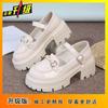 Stylish and Comfortable, Cute British Style Platform Small Leather Shoes for Women, 2025 Spring and Summer New Sweet and Cool Mary Jane Single Shoes 