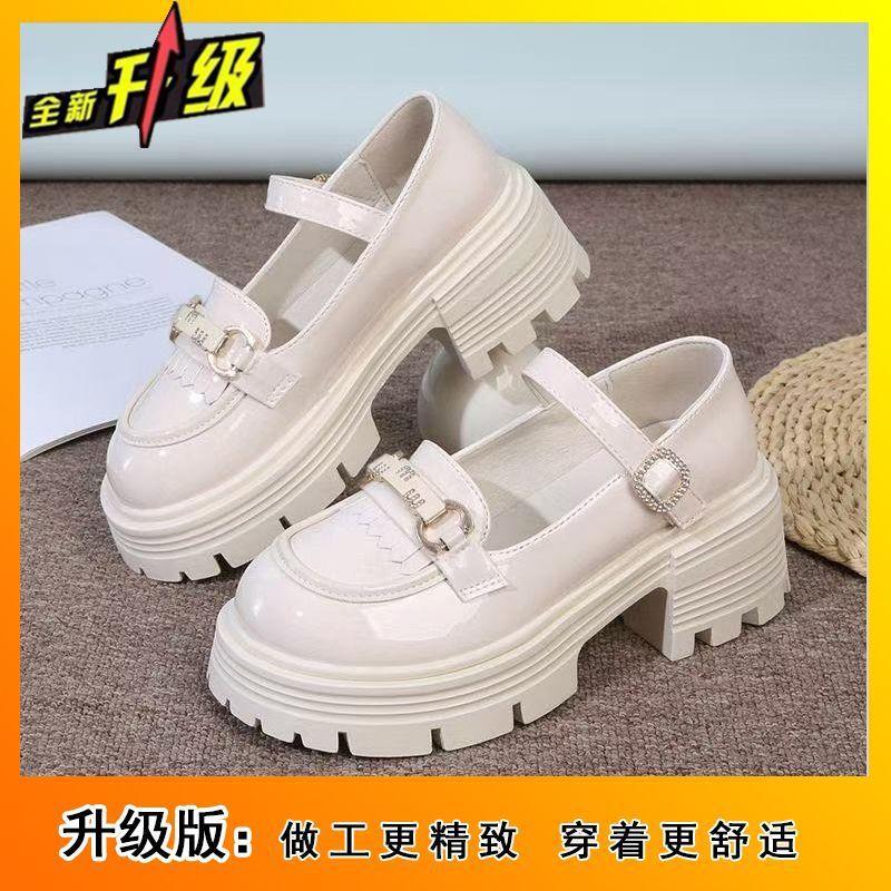 Stylish and Comfortable, Cute British Style Platform Small Leather Shoes for Women, 2025 Spring and Summer New Sweet and Cool Mary Jane Single Shoes 